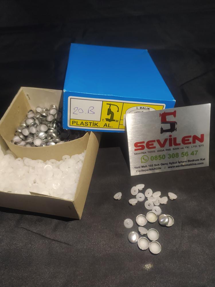 20 NO KAPSÜL KUMAŞ KAPLAMA DÜĞME 500 LÜ